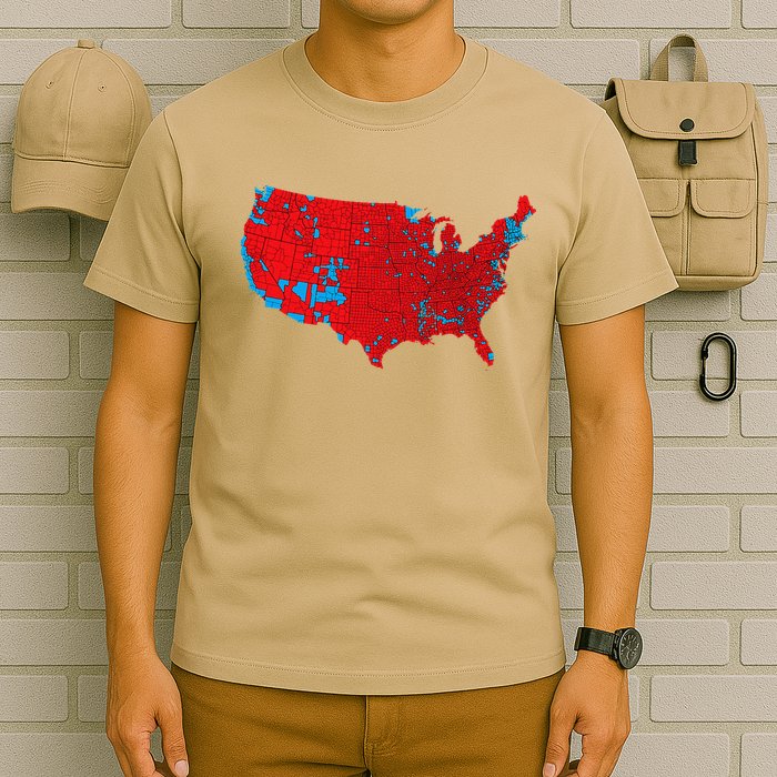 Accurate Map Of 2024 Election Results T-Shirt