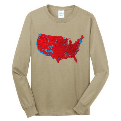 Accurate Map Of 2024 Election Results Tall Long Sleeve T-Shirt