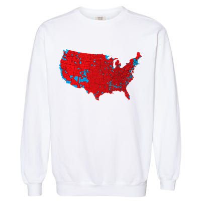 Accurate Map Of 2024 Election Results Garment-Dyed Sweatshirt