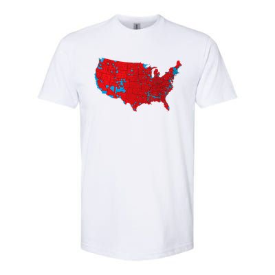 Accurate Map Of 2024 Election Results Softstyle® CVC T-Shirt