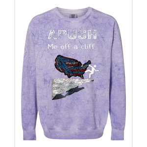 Apush Me Off A Cliff Colorblast Crewneck Sweatshirt