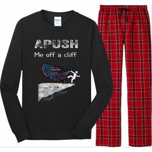 Apush Me Off A Cliff Long Sleeve Pajama Set