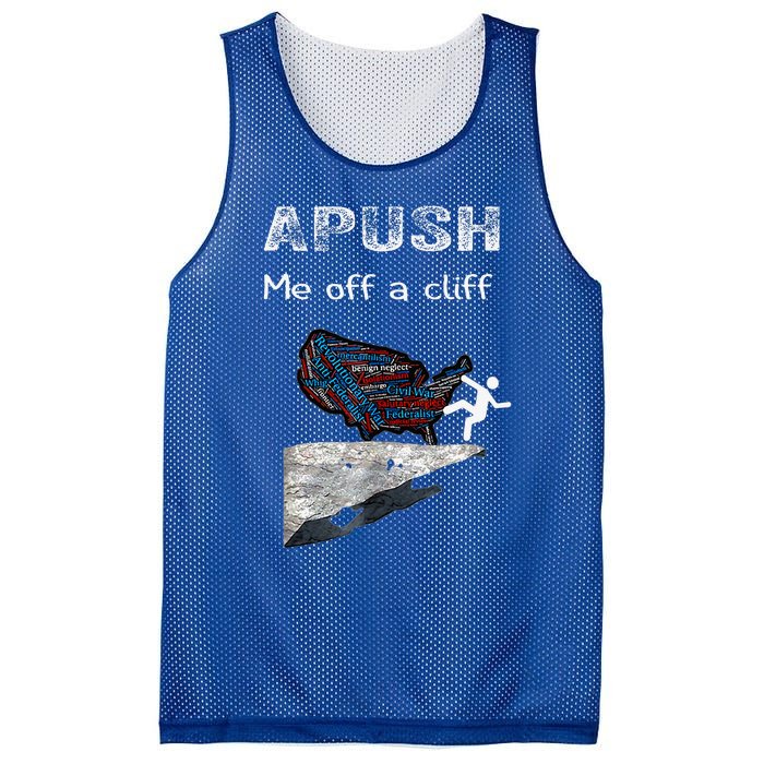 Apush Me Off A Cliff Mesh Reversible Basketball Jersey Tank