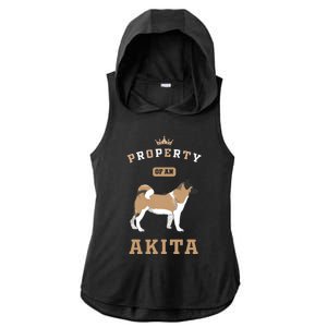 Akita Mom Or Akita Dad For Japanese Akita Or American Akita Ladies PosiCharge Tri-Blend Wicking Draft Hoodie Tank