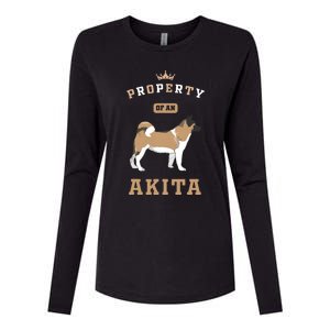 Akita Mom Or Akita Dad For Japanese Akita Or American Akita Womens Cotton Relaxed Long Sleeve T-Shirt