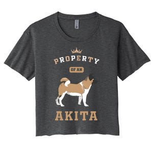 Akita Mom Or Akita Dad For Japanese Akita Or American Akita Women's Crop Top Tee