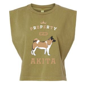 Akita Mom Or Akita Dad For Japanese Akita Or American Akita Garment-Dyed Women's Muscle Tee