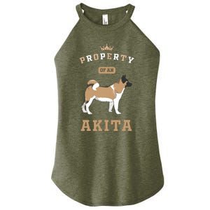 Akita Mom Or Akita Dad For Japanese Akita Or American Akita Women's Perfect Tri Rocker Tank