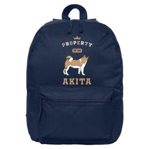 Akita Mom Or Akita Dad For Japanese Akita Or American Akita 16 in Basic Backpack