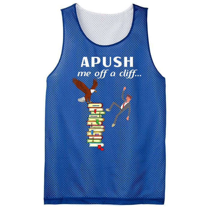 Apush Me Off A Cliff 2024 Ap Exam For Students Witty Mesh Reversible Basketball Jersey Tank