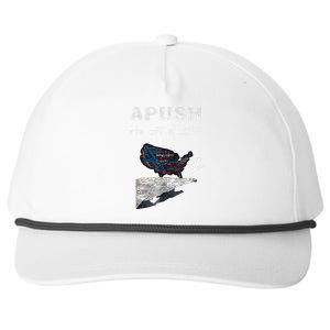 Apush Me Off A Cliff Funny Ap Us History Snapback Five-Panel Rope Hat