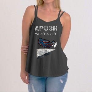 Apush Me Off A Cliff Funny Ap Us History Women's Strappy Tank