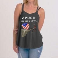 Apush Me Off A Cliff 2024 Ap Exam For Students Funny Trendy Women's Strappy Tank