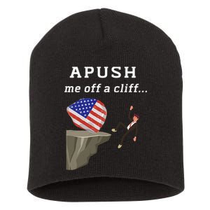 Apush Me Off A Cliff 2024 Ap Exam For Students Funny Trendy Short Acrylic Beanie