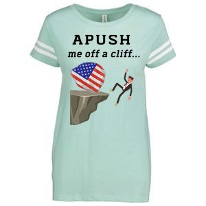 Apush Me Off A Cliff 2024 Ap Exam For Students Funny Trendy Enza Ladies Jersey Football T-Shirt