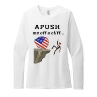 Apush Me Off A Cliff 2024 Ap Exam For Students Funny Trendy Womens CVC Long Sleeve Shirt