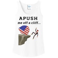 Apush Me Off A Cliff 2024 Ap Exam For Students Funny Trendy Ladies Essential Tank