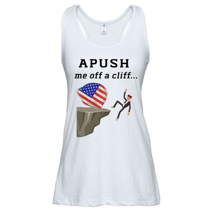 Apush Me Off A Cliff 2024 Ap Exam For Students Funny Trendy Ladies Essential Flowy Tank