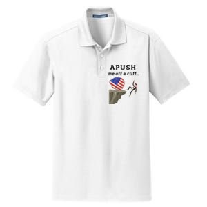 Apush Me Off A Cliff 2024 Ap Exam For Students Funny Trendy Dry Zone Grid Polo