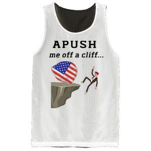 Apush Me Off A Cliff 2024 Ap Exam For Students Funny Trendy Mesh Reversible Basketball Jersey Tank