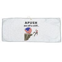 Apush Me Off A Cliff 2024 Ap Exam For Students Funny Trendy Large Microfiber Waffle Golf Towel