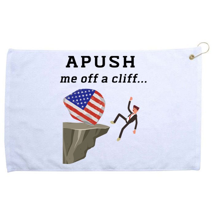 Apush Me Off A Cliff 2024 Ap Exam For Students Funny Trendy Grommeted Golf Towel