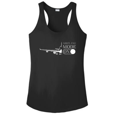 Airplane Mode On Ladies PosiCharge Competitor Racerback Tank