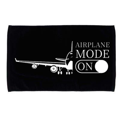 Airplane Mode On Microfiber Hand Towel