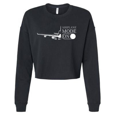 Airplane Mode On Cropped Pullover Crew