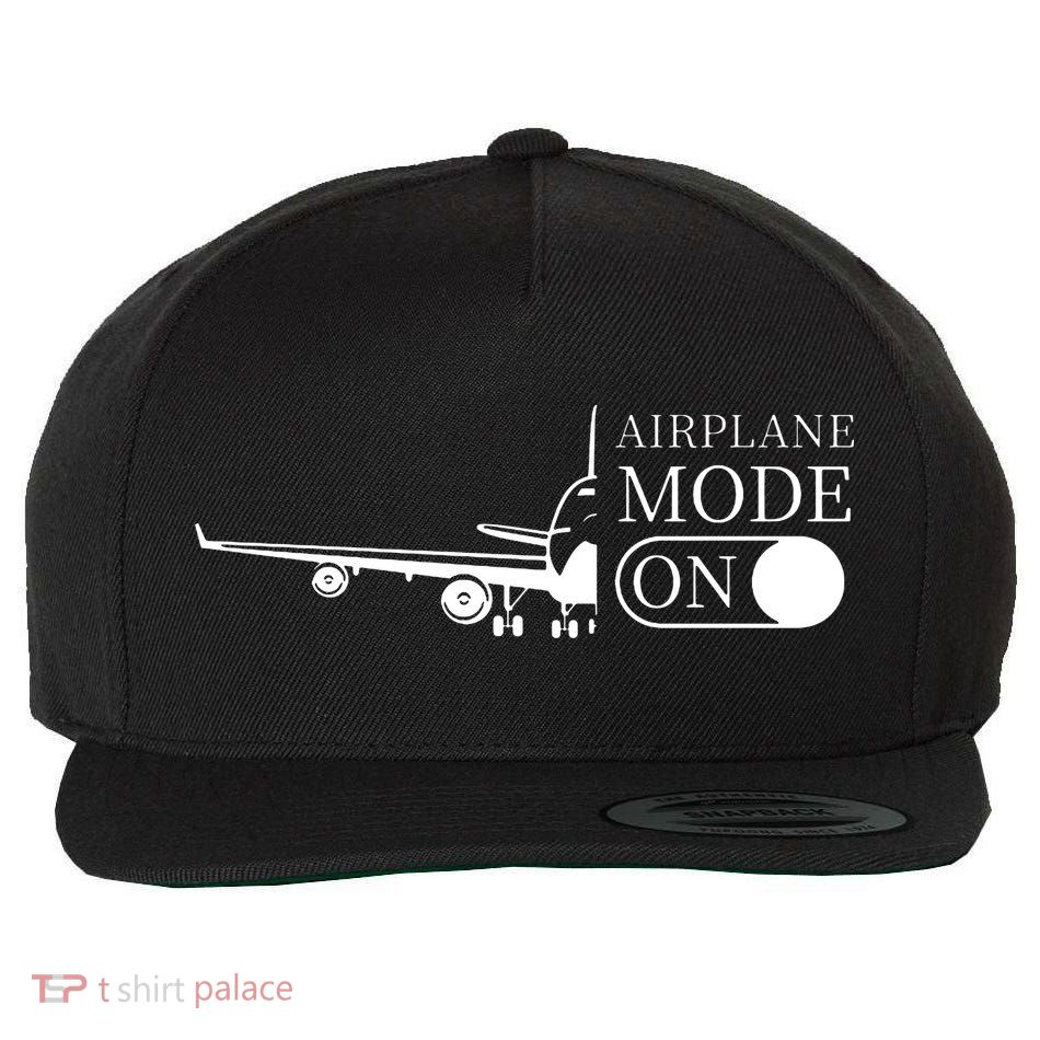 Airplane Mode On Wool Snapback Cap