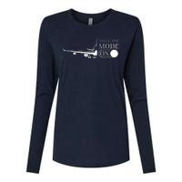 Airplane Mode On Womens Cotton Relaxed Long Sleeve T-Shirt