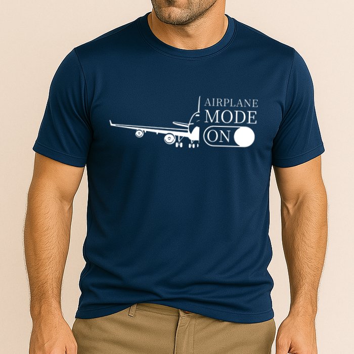 Airplane Mode On Cooling Performance Crew T-Shirt