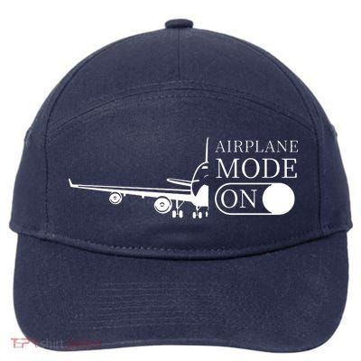 Airplane Mode On 7-Panel Snapback Hat