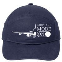 Airplane Mode On 7-Panel Snapback Hat