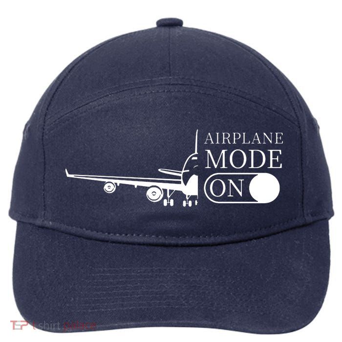 Airplane Mode On 7-Panel Snapback Hat