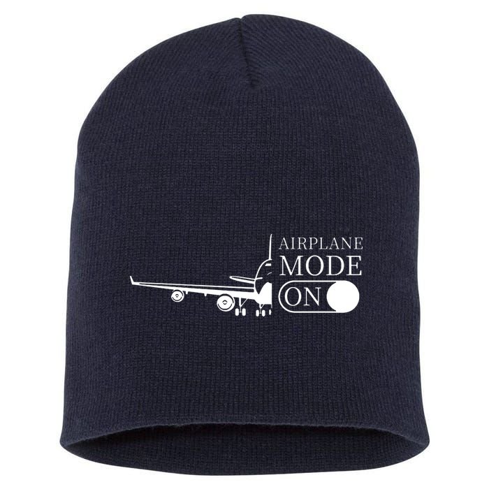 Airplane Mode On Short Acrylic Beanie