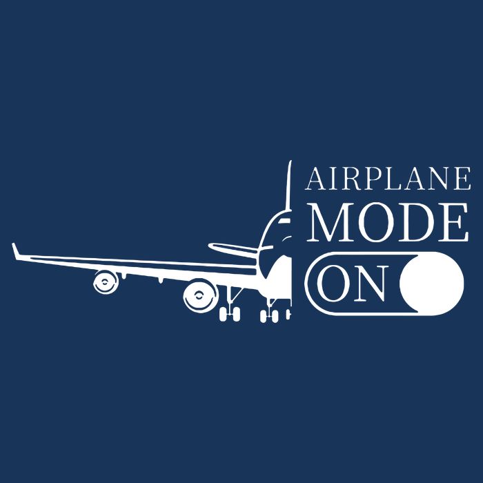Airplane Mode On Short Acrylic Beanie