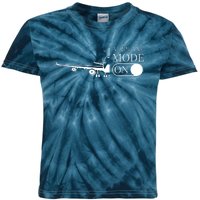 Airplane Mode On Kids Tie-Dye T-Shirt