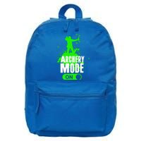 Archery Mode On Cool Hunting Bow Arrow Archer Gift 16 in Basic Backpack