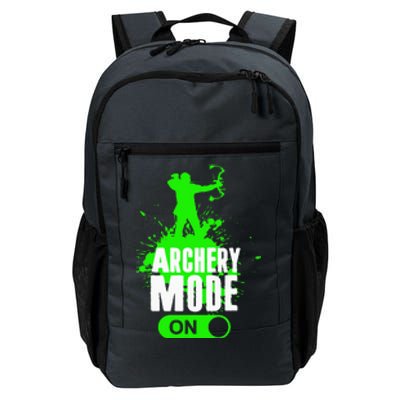 Archery Mode On Cool Hunting Bow Arrow Archer Gift Daily Commute Backpack