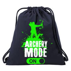 Archery Mode On Cool Hunting Bow Arrow Archer Gift Drawstring Bag