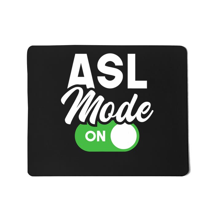 Asl Mode On Interpreter Translator Hand Sign Language Mousepad