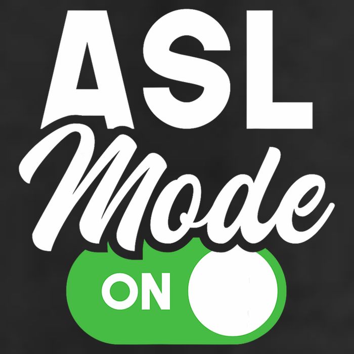 Asl Mode On Interpreter Translator Hand Sign Language Trucker Hat