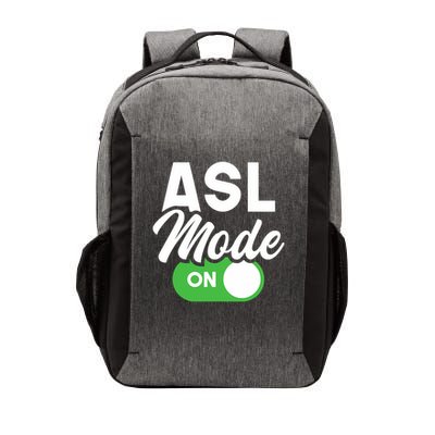 Asl Mode On Interpreter Translator Hand Sign Language Vector Backpack
