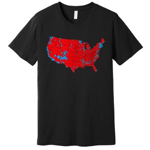 Accurate Map Of 2024 Election Results Premium T-Shirt