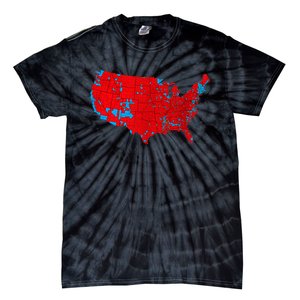 Accurate Map Of 2024 Election Results Tie-Dye T-Shirt