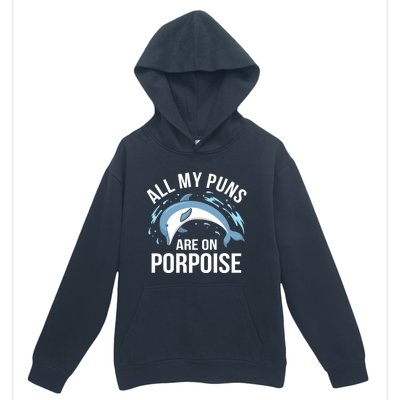 All My Puns Are On Porpoise Dolphin Sea Graphic Gift Urban Pullover Hoodie