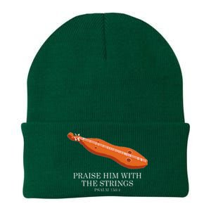 Appalachian Music Praise Him With The Strings Dulcimer Knit Cap Winter Beanie