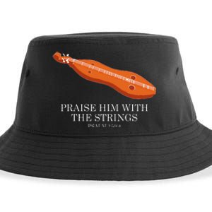 Appalachian Music Praise Him With The Strings Dulcimer Sustainable Bucket Hat