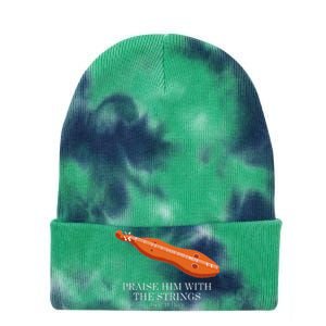 Appalachian Music Praise Him With The Strings Dulcimer Tie Dye 12in Knit Beanie